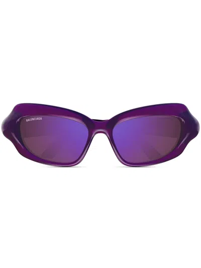 Balenciaga Bossy Sunglasses In Purple