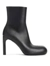 Balenciaga 80mm Fargo Leather Ankle Boots In Black