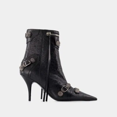 Balenciaga Bottines Cagole H90 -  - Cuir - Noir In Black
