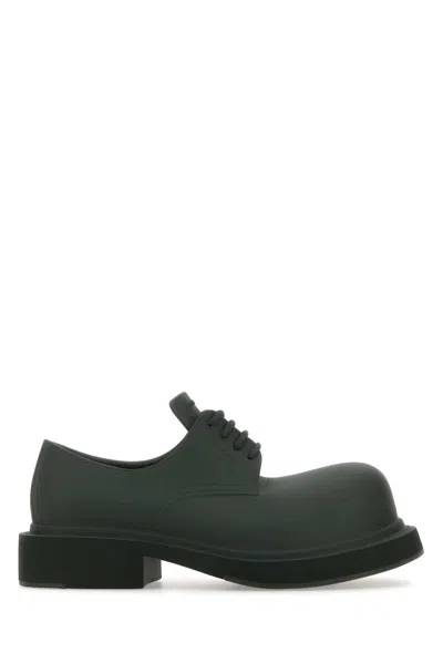 Balenciaga Bottle Green Eva Steroid Lace-up Shoes In Black
