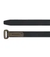Balenciaga Bottle Opener D-ring Leather Belt In Black