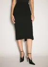 Balenciaga Wool Midi Wrap Skirt In Black