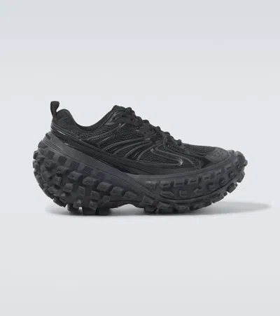 Balenciaga Bouncer Panelled Chunky Sneakers In Black