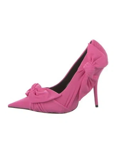 Pre-owned Balenciaga Bow Accents Pumps In Pink