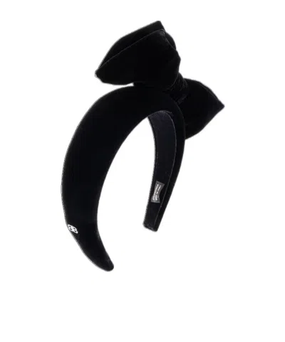 Balenciaga Bow-detail Headband In Black
