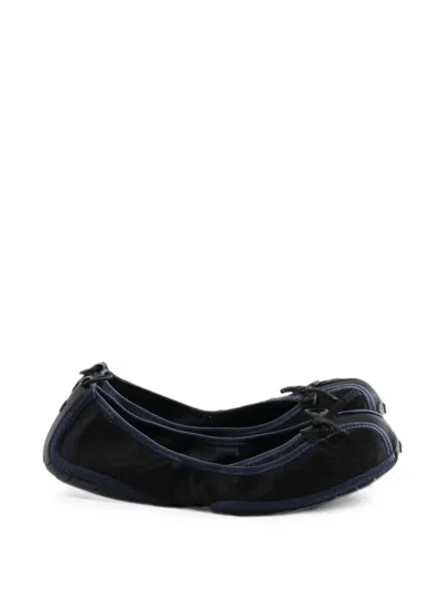 Balenciaga Bow-detail Ballet Flats In Black