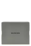 Balenciaga Rectangular Top Handle Clutch Bag In Gray