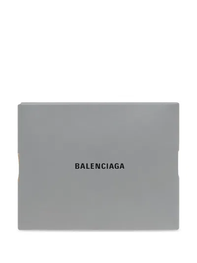 Balenciaga Box Clutch Bag In Grey