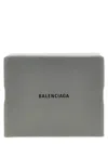 Balenciaga Rectangular Top Handle Clutch Bag In Gray