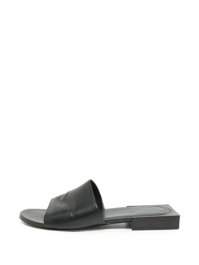 Pre-owned Balenciaga Box Sandals In Black