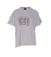 Balenciaga Boxy Ceo Team Logo T-shirt In Gray
