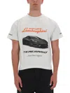 Balenciaga Lamborghini Oversized Printed Cotton-jersey T-shirt In White