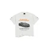 Balenciaga Lamborghini Oversized Printed Cotton-jersey T-shirt In White