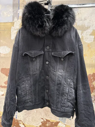 Balenciaga Boxy Jacket In Black