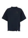 Balenciaga Black T-shirt With Logo Embroidery On The Front And Maxi Logo Lettering On The Rear In Cotton Woman