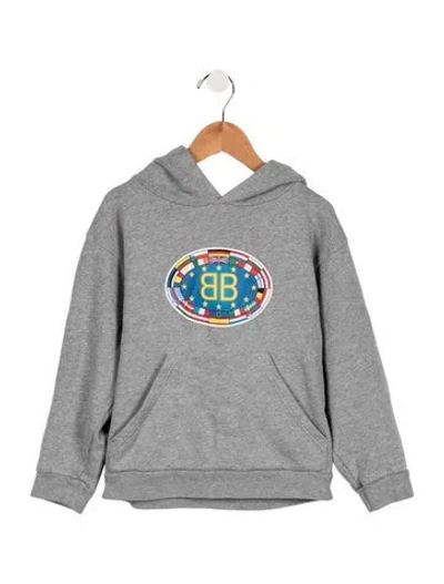 Pre-owned Balenciaga Kids' Boys' Hoodie In Grey