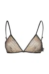 Balenciaga Bra In Mesh In Neutral
