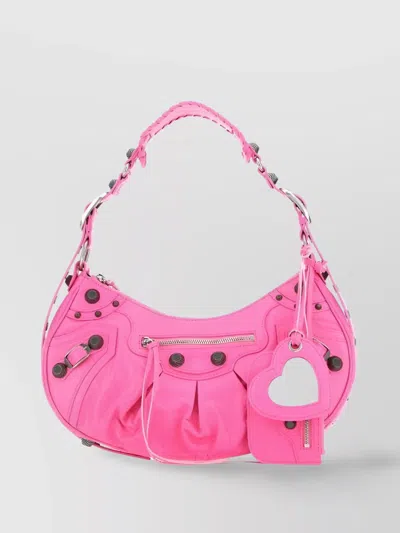BALENCIAGA BRAIDED HANDLE SHOULDER BAG