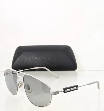 Pre-owned Balenciaga Brand Authentic  Sunglasses Bb 0115 004 59mm Frame In Gray