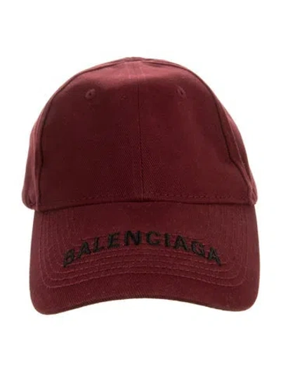 Pre-owned Balenciaga Branded Embroidered Hat In Multi