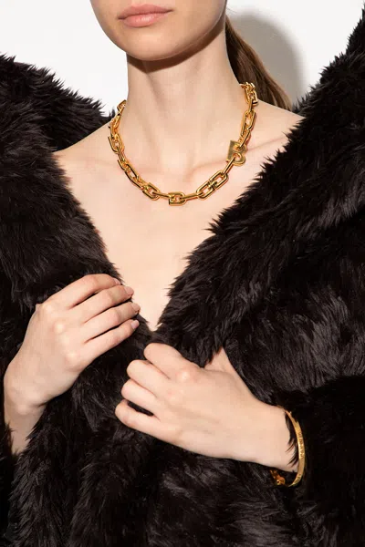 Balenciaga Brass Necklace In Gold