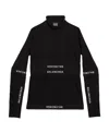 Balenciaga Brief Patchwork Long-sleeve Top In Black
