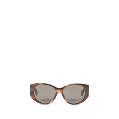 BALENCIAGA BROWN ACETATE SUNGLASSES