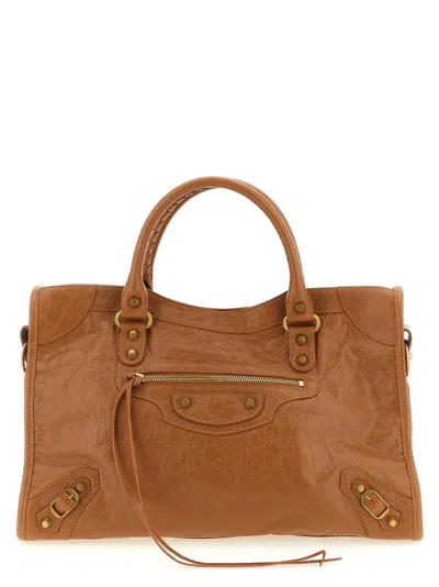 Balenciaga Brown Le City Medium Satchel