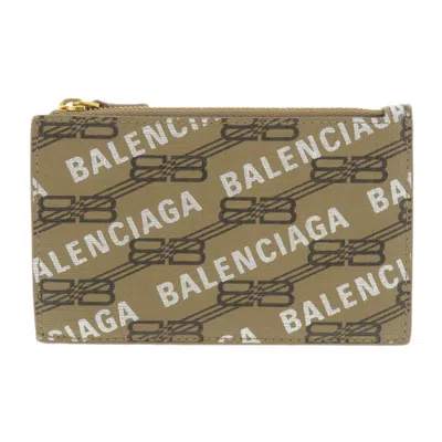 Pre-owned Balenciaga Brown Leather Coin Purse/coin Case ()