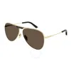 Balenciaga Brown Pilot Unisex Sunglasses Bb0244s 003 62