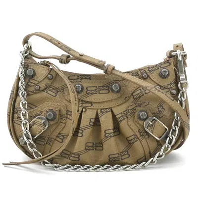 Pre-owned Balenciaga Brown Pvc Handbag Shoulder Bag ()