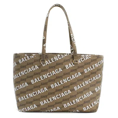 Pre-owned Balenciaga Brown Pvc Tote Bag ()