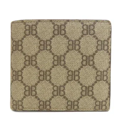 Pre-owned Balenciaga Brown Pvc Wallet (bi-fold) ()