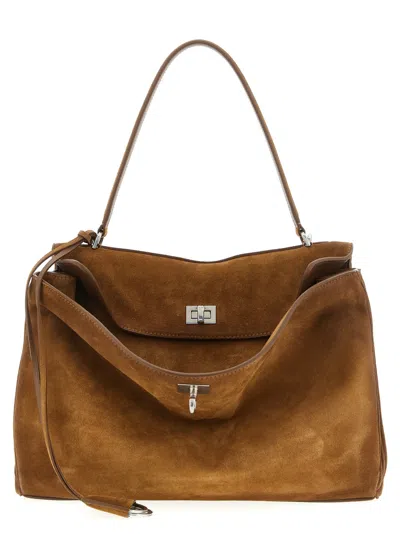 Balenciaga Brown Rodeo Medium Shoulder Bag