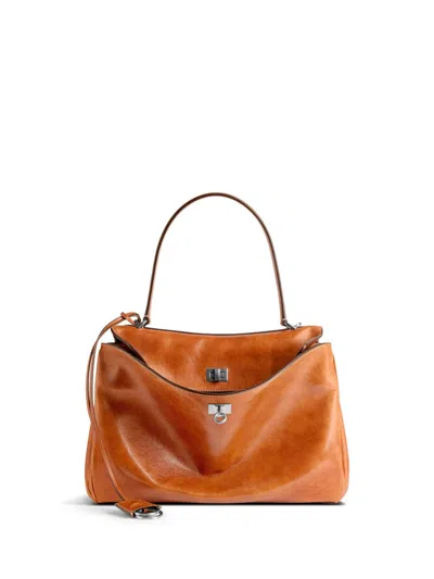 Balenciaga Brown Rodeo Satchel