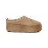 Balenciaga Women Alaska Soft Suede Mule With Plateau In Brown