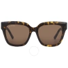 Balenciaga Brown Square Ladies Sunglasses Bb0237sa 002 55 In Brown