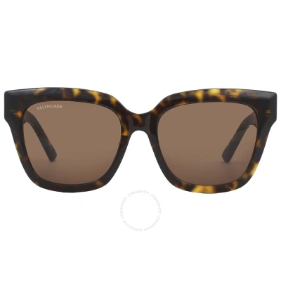 Balenciaga Brown Square Ladies Sunglasses Bb0237sa 002 55