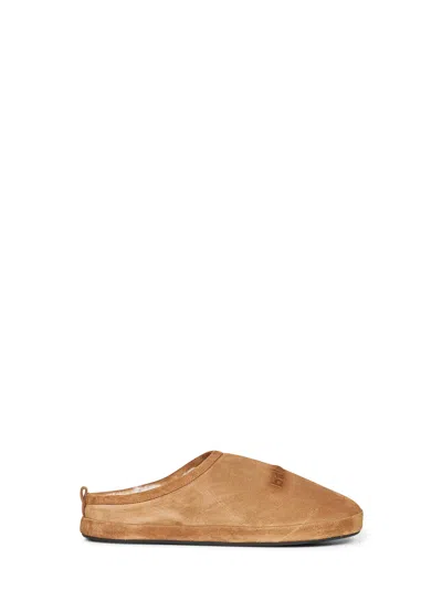 Balenciaga Brown Suede Alaska Slippers