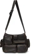 Balenciaga Brown Superbusy Messenger Bag In 9862