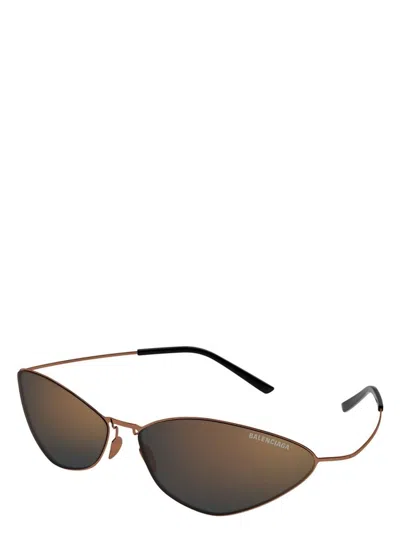 Balenciaga Brown Titanium Sunglasses