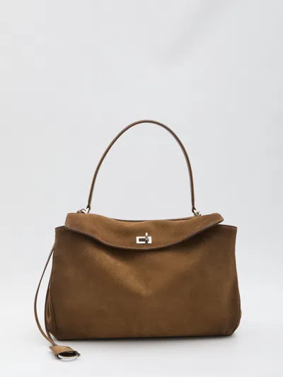 Balenciaga Medium Rodeo Tote Bag In Orange