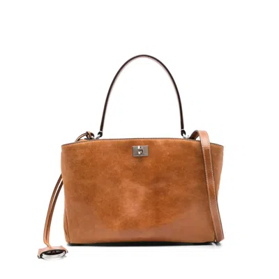 Balenciaga Brown Tote Bags Women