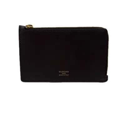 Pre-owned Balenciaga Brown Yellow Leather Coin Purse/coin Case () In Brown, Yellow