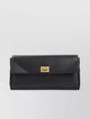 Balenciaga Buckle Front Pocket Rectangular Wallet In Black