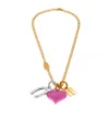 Balenciaga Carousel Horseshoe Collector Necklace  In Multicolored In Multi-color