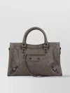 Balenciaga Buckle Strap Tote Bag With Zip Pocket