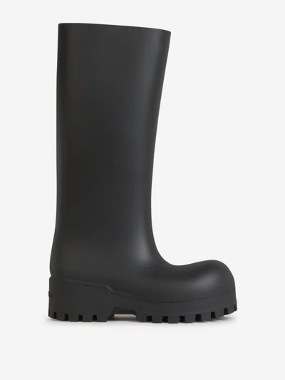 Balenciaga Bulldozer Tpu Rain Boots In 1000 Black