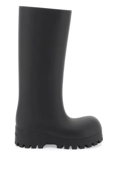 Balenciaga Black Bulldozer Rainboots For Women