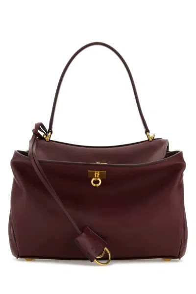 Balenciaga Women's Rodeo Small Handbag In Dkburgundy